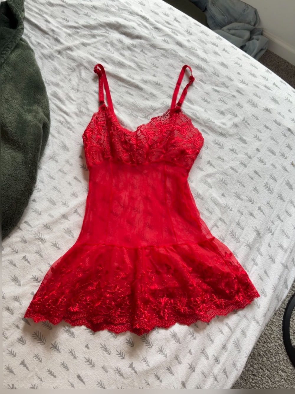 Red Lace Babydoll - Women Intimates & Sleepwear Lingerie